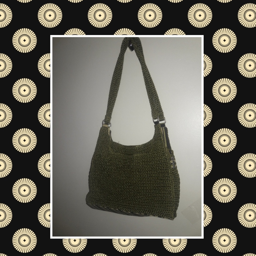 Green Crochet Purse